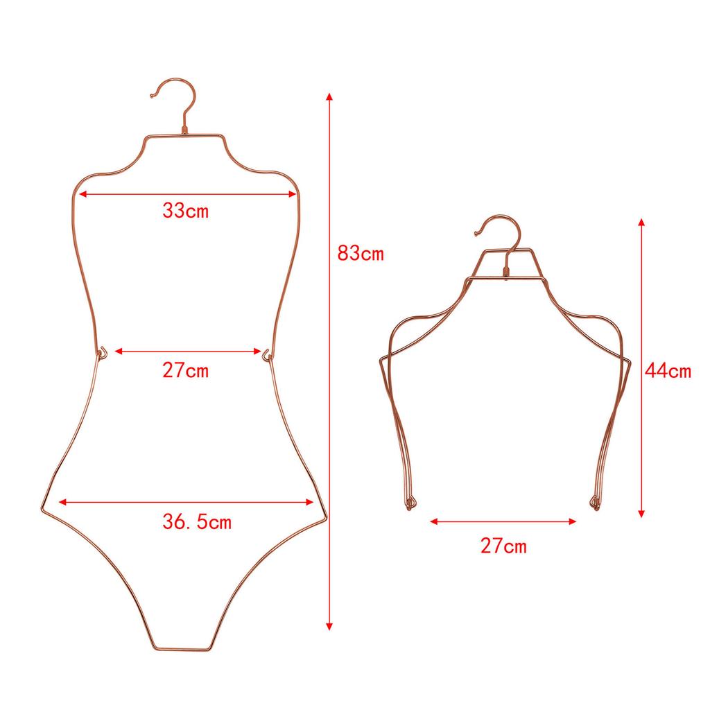 Swimsuit Hanger Lingerie Hanger Display Hanger, Body Shape Display Rack Bikini