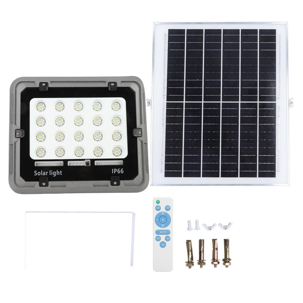 Kit Lampă Solară LED 200W 160 LED-uri IP66 Rezistent la Apă Telecomandă Kit Proiector Solar pentru Perete