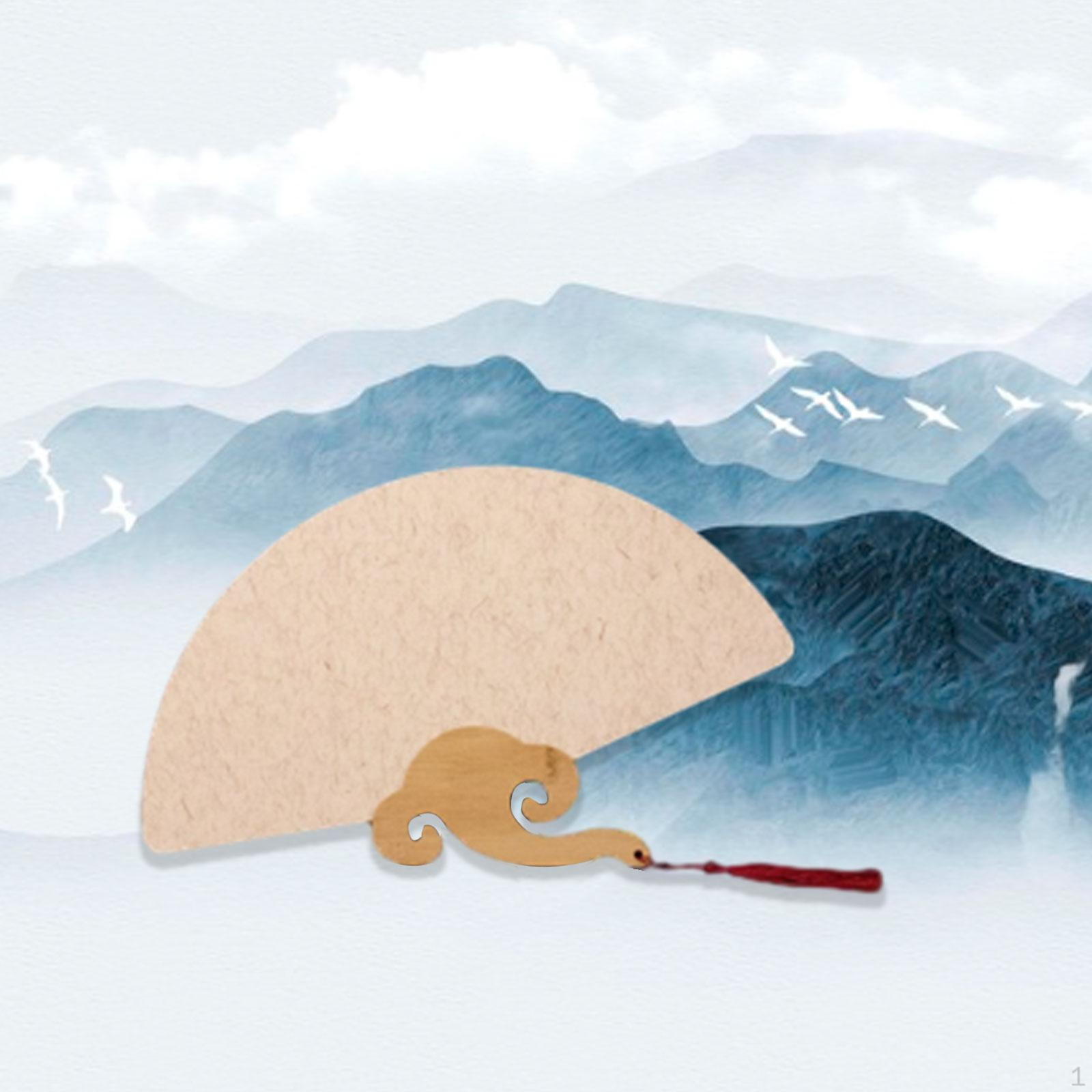 

3 шт., древние вееры, бумага, ручная заготовка, китайская для рисования Style E