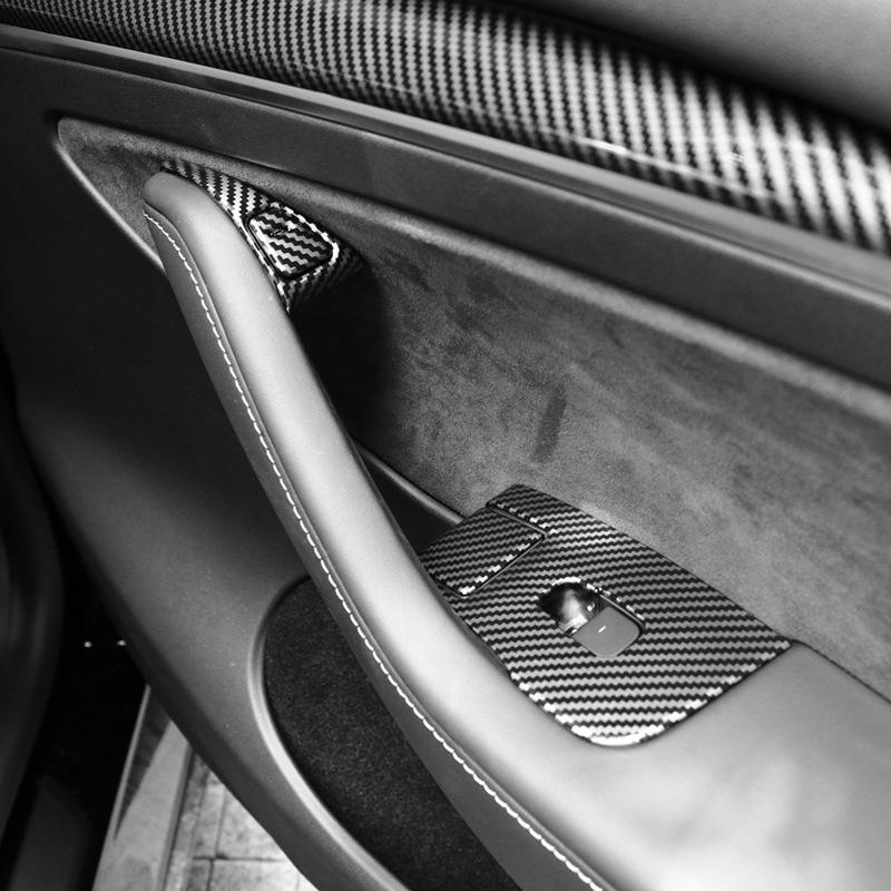 Tesla Model 3/Y Window Lift Switch Frame & Door Button Cover Accessories