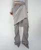 Nash Detachable Layered Skirt Pants Ash Beige
