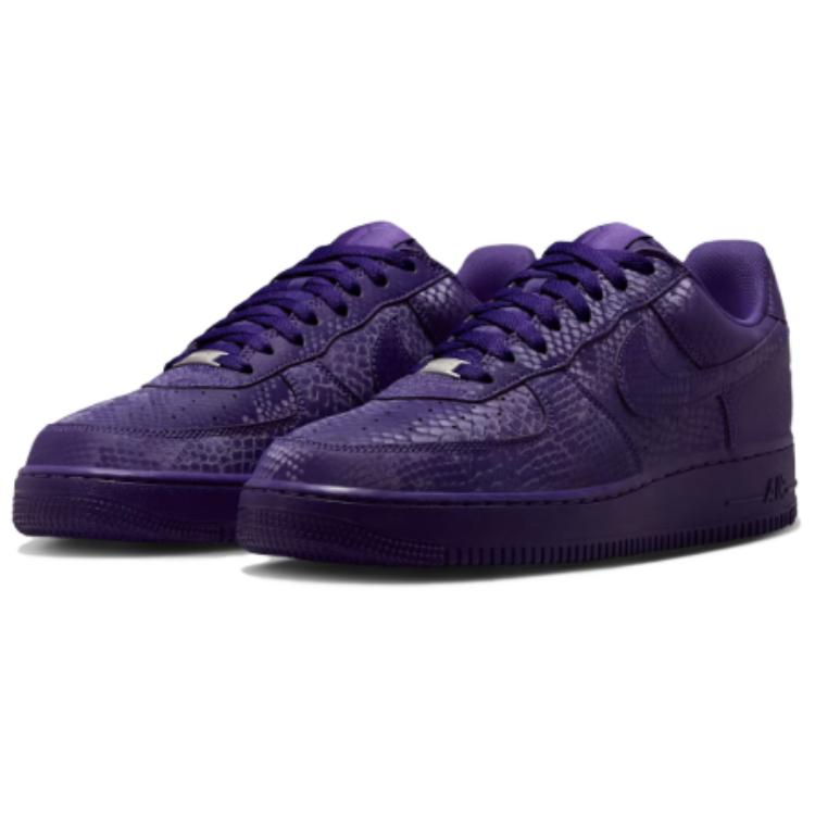 Nike Air Force 1 Slip Resistant Abrasion Resistant Low Top Skateboard Shoes Men's Purple IB0018-500