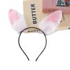 Rabbit Ear Hair Clip - Mid-Autumn Festival Hanfu Headdress: Cute, Plush, Ancient Style Hairband & Accessory