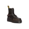 DR. Martens Warner Bros. X Jadon Series Leder Runde Zehe Schnürschuhe Bequeme Kurze Martin Stiefel 5cm Unisex Stiefel Dunkelgrau-Braun 31746302