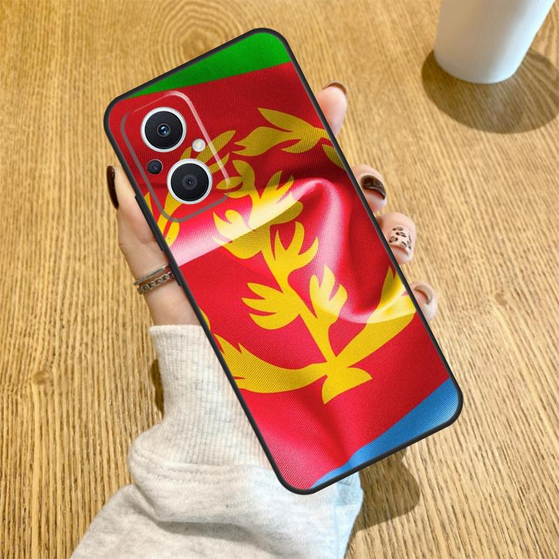 

Чехол с флагом Эритреи для OPPO Reno 10 11 12 13 14 Pro 14F 13F 12F 11F 7 8 Lite Чехол OPPO Find X5 X8 X9 Pro OPPO Reno12 F