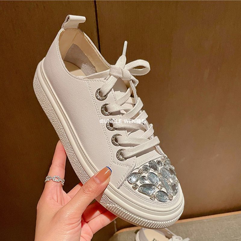 

Баотоу полутапочки женская мода уличная одежда 2025 новые весна и лето стразы ленивые дышащие женские туфли платформа прилив сандалии 40