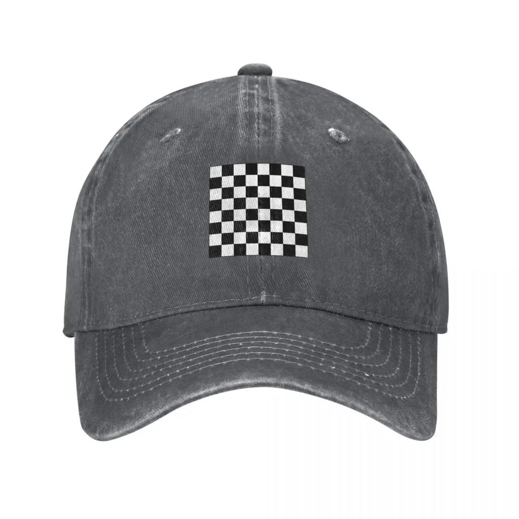 Chessboard Baseball Cap Rugby Bobble Hat Summer Hat Hiking Hat Womens Hats For The Sun Unisexs