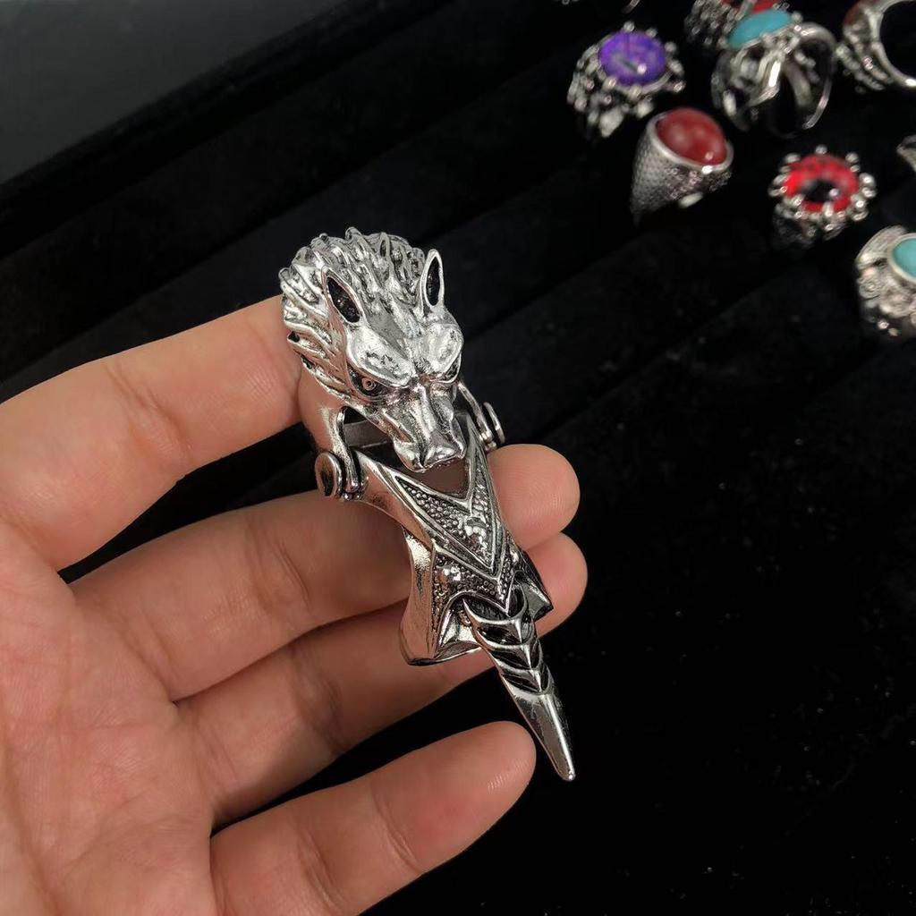 Men's Fashion Skull Finger Rings - Bendable Joint Design In 10 Styles
