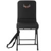 Hunting Chair, 360° Silent Swivel, Foldable Lightweight Portable Blind Chair, Heavy-Duty Steel Frame Ground Stool Seat, with Adjustable Shoulder