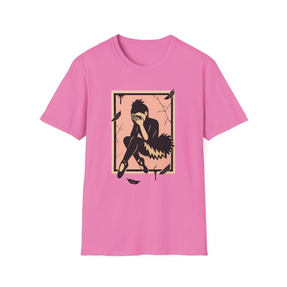 

Unisex Softstyle T-Shirt Sad Ballerina Silhouette Graphic Shirt L