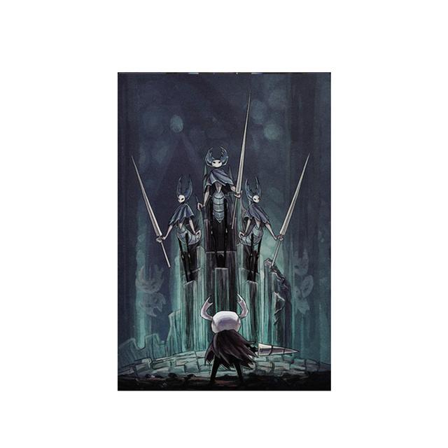 Hollow Creativity Map Game Knight Poster Canvas Painting Wall Art Pictures Posters and Prints for Living Game Room Home Decor No Frame