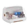 Desktop Cup Storage Rack Dustproof Countertop Multipurpope Drying Rack with Lid for Glass Tea Cup