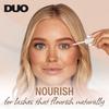 DUO Nourish Brush-On Clear Lash Glue - 24 Hr Strong Hold Eyelash Glue with Peptides, Niacinamide & Biotin, Gentle Lash Adhesive for Sensitive Eyes