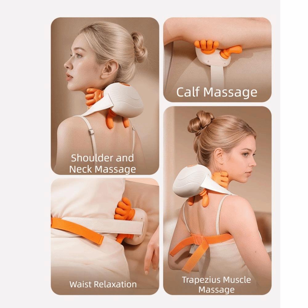 Heated Massage Bionic Finger Neck Shoulder Massager Deep Tissue Massager  Muscle Relaxation