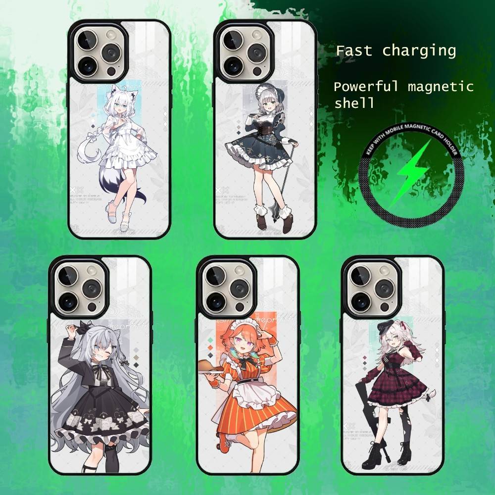 Lolita Girls Of HOLO Phone Case For iPhone17,16,15,14,13 Plus,Pro Max Magnetic For Magsafe Wireless Charging