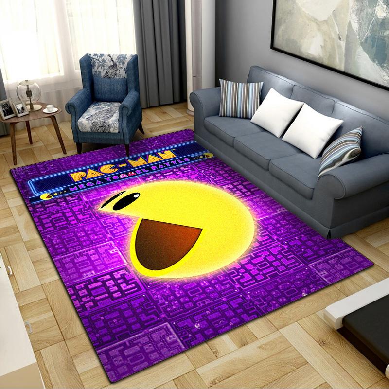Pacman Carpet Rug for Living Room Bedroom Home Sofa Decoration,Kids play Non-slip Floor Mat