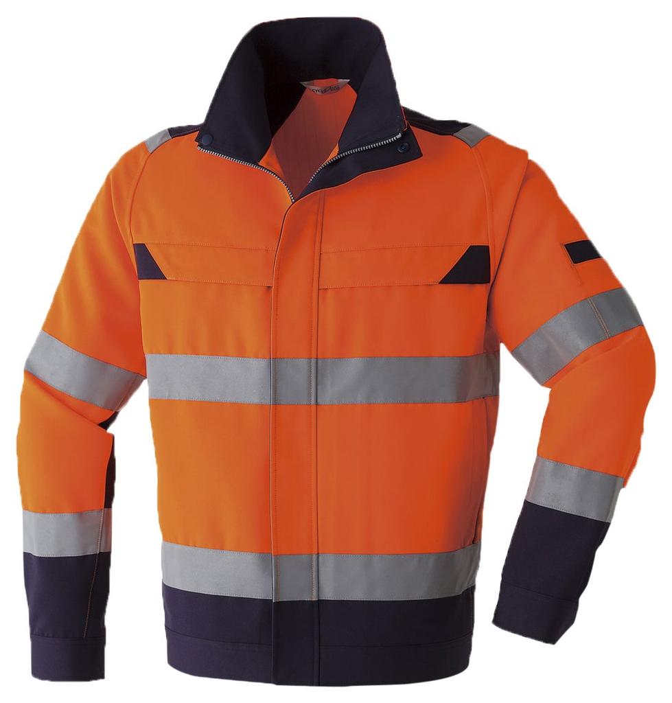 ASAHICHO E780 60 Fluorescent Size M High-Visibility Blouson, All-Season Use, Orange,