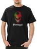 Classic Football Portugal Skull Flag Men's T-Shirt Mens Womens Tees Top Soccer Hooligan Skull