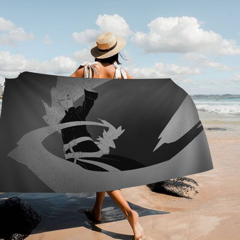 Anime G-Gaara Microfiber Blanket Quick Drying Beach Towels Oversized Printing Super Absorbent Pool Towel Blanket