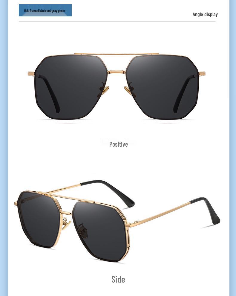 Men's Polarized Nylon Aviator Sunglasses - UV Protection for Driving & Fishing