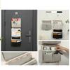 Wall-mounted storage basket bag, door-hanging storage bag,  waterproof linen material room supp