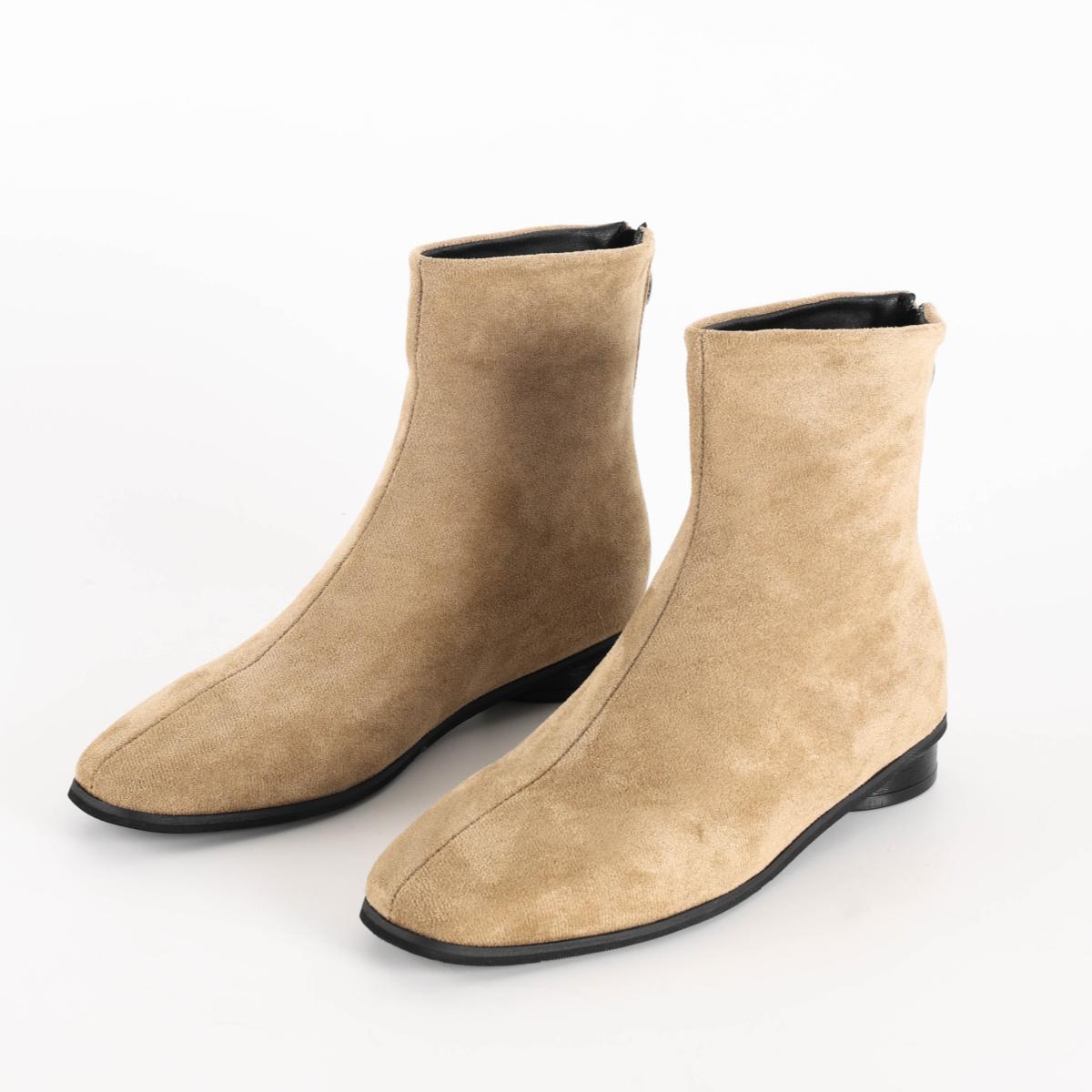 

Замшевые женские зимние ботильоны с квадратным носком и низким каблуком. Зимняя тенденция 2025 года. Новые дизайнерские вечерние туфли в стиле «Челси». Уютные ботинки-ботинки Mujer. 40 абрикосовый