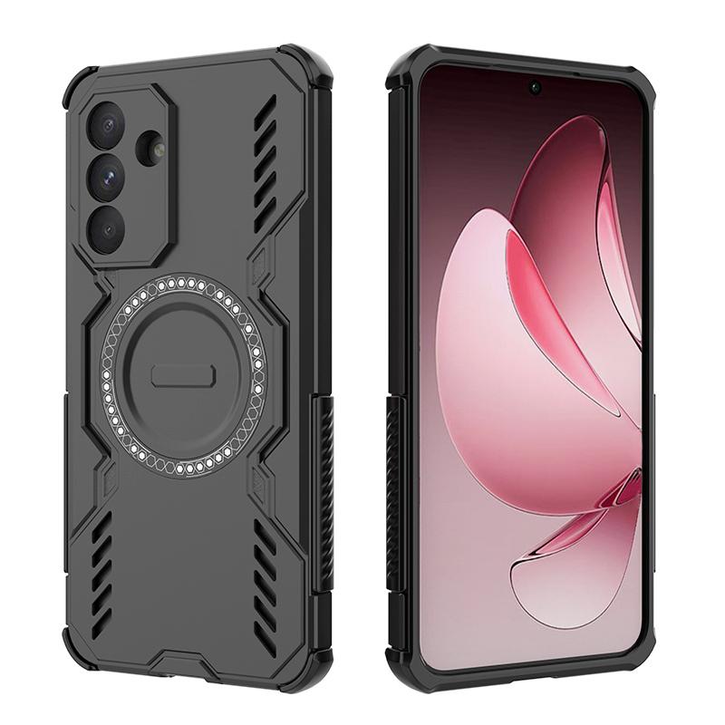 KEYSION Hollow Heat Dissipation Case for Samsung A57 5G A37 Magnetic Cooling Shockproof Phone Back Cover for Galaxy A37 A57 5G