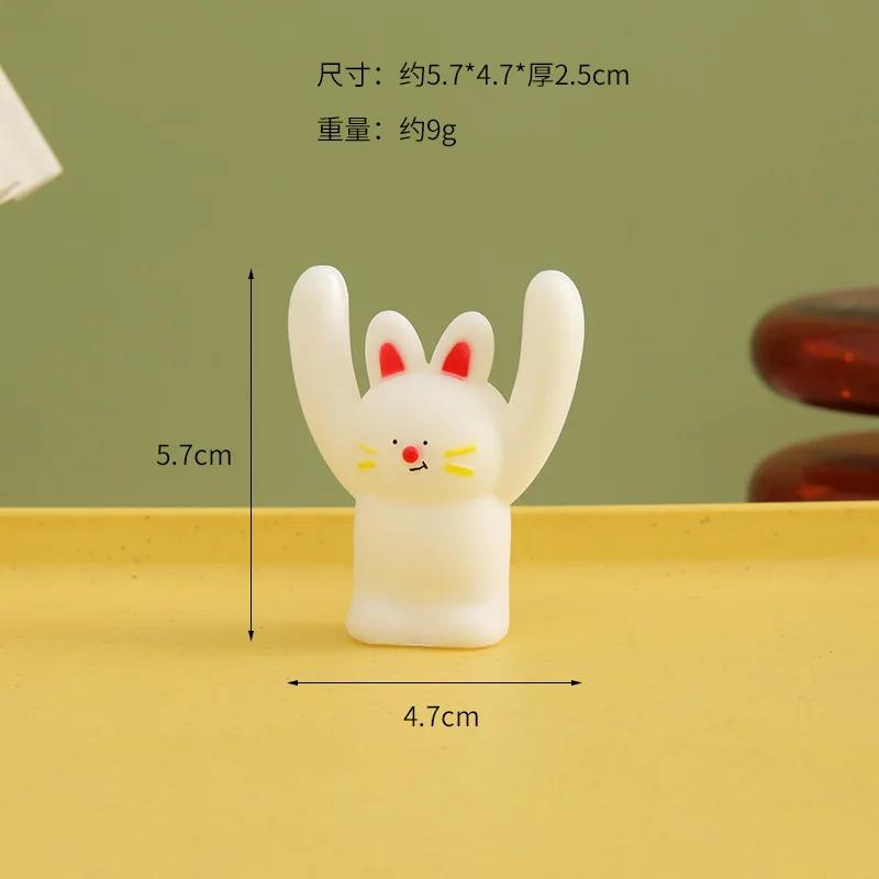 Ins Cartoon Fruit Anti-fall Card Message Interesting Ornament Card Base Desk Creative Small Animal Desktop Decoration 2025 New