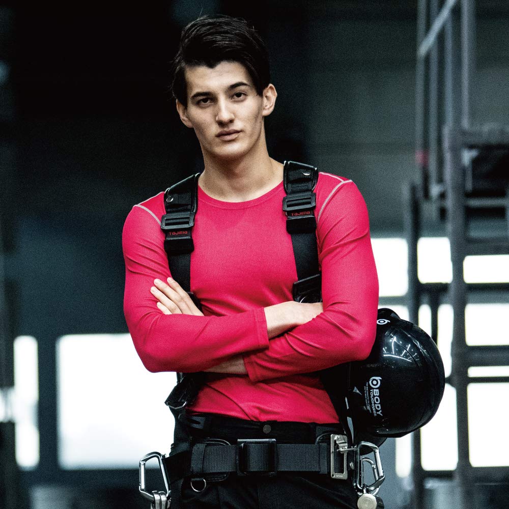 Otafuku Glove Summer Long Round Dual Mesh Black X Size S JW-602 Men's Innerwear, Sleeve, Neck, [Sweat-Wicking, Quick-Drying, Deodorizing, Mesh,