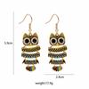 Popular Owlette Colorful Glaze Oil Trendy Hip-hop Hook Earrings