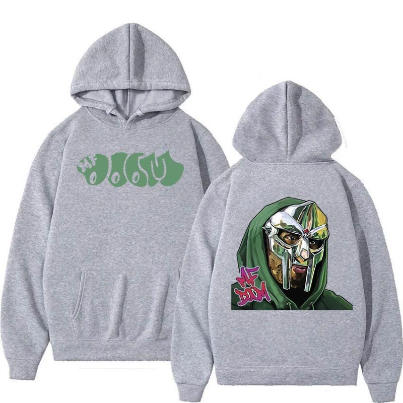 Singer Mf Doom Madlib Madvillain Metal Face Pullover Hoodie Fabric Street Fashion Hoodie Casual Running Sweatshirt