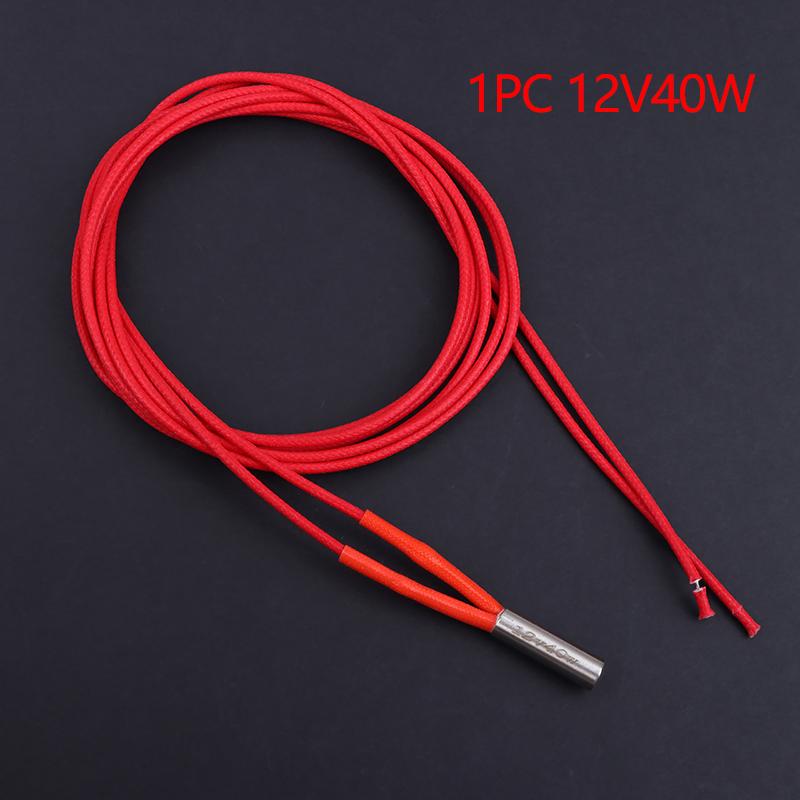 Heavy Duty 12V/24V 40W Ceramic Cartridge Heater 3D Printer Print Head Induction Heater MK3S Thermocouple Sensor For 3D Printer A1 1PC