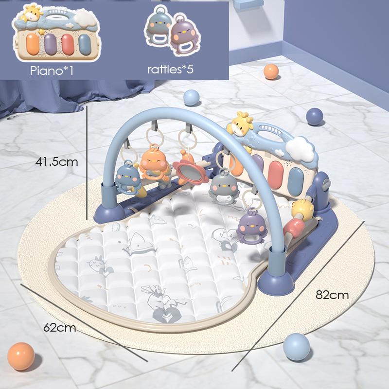 Музыкальный игровой коврик для малышей Пианино Гимнастика Игрушки для новорожденных Игровой коврик для младенцев Обучающие игрушки 0-12 месяцев Коврик для лежания на животике Ползания Ковер