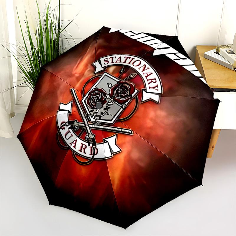 Guardians Honor: Swords United Folding Umbrella Durable Travel Three Folds Sun Umbrella Umbrella