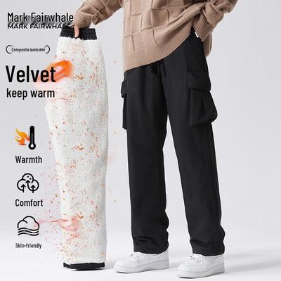 Men's Workwear Fleece-Lined Casual Pants