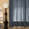 Solid-color Chiffon Curtains, French Retro Semi-blackout Drapery, Nordic Modern Style Simple and Light Luxury Privacy Curtains