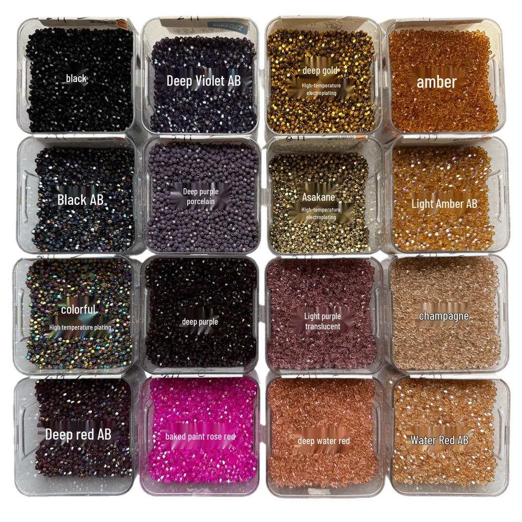4mm Rhombus Loose Beads for DIY Jewelry: Bracelets, Necklaces, Earrings
