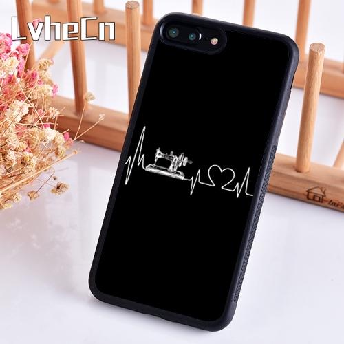 Sewing Machine Pattern phone Case For iPhone 17 Air 14 15 16 13 12 Cover For Apple Pro Max 6S Plus