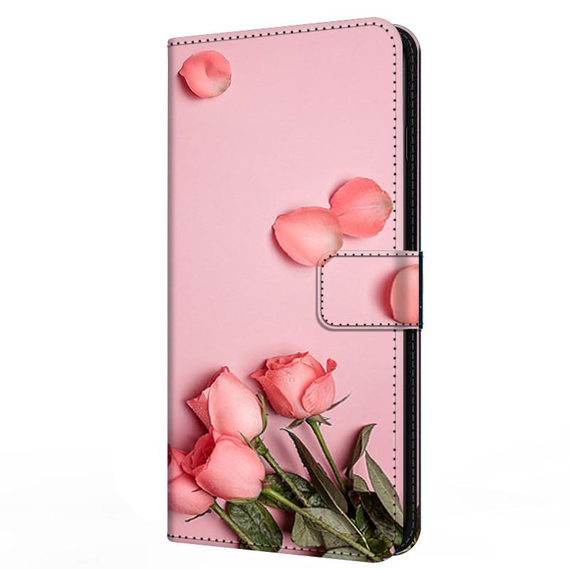 Buch Leder Süße Hülle Für Samsung Galaxy A12 A02 A03s A42 A32 4G A52s 5G Hülle Portemonnaie Blume Bemalt Kühl Ständer Klapp A 03s 12