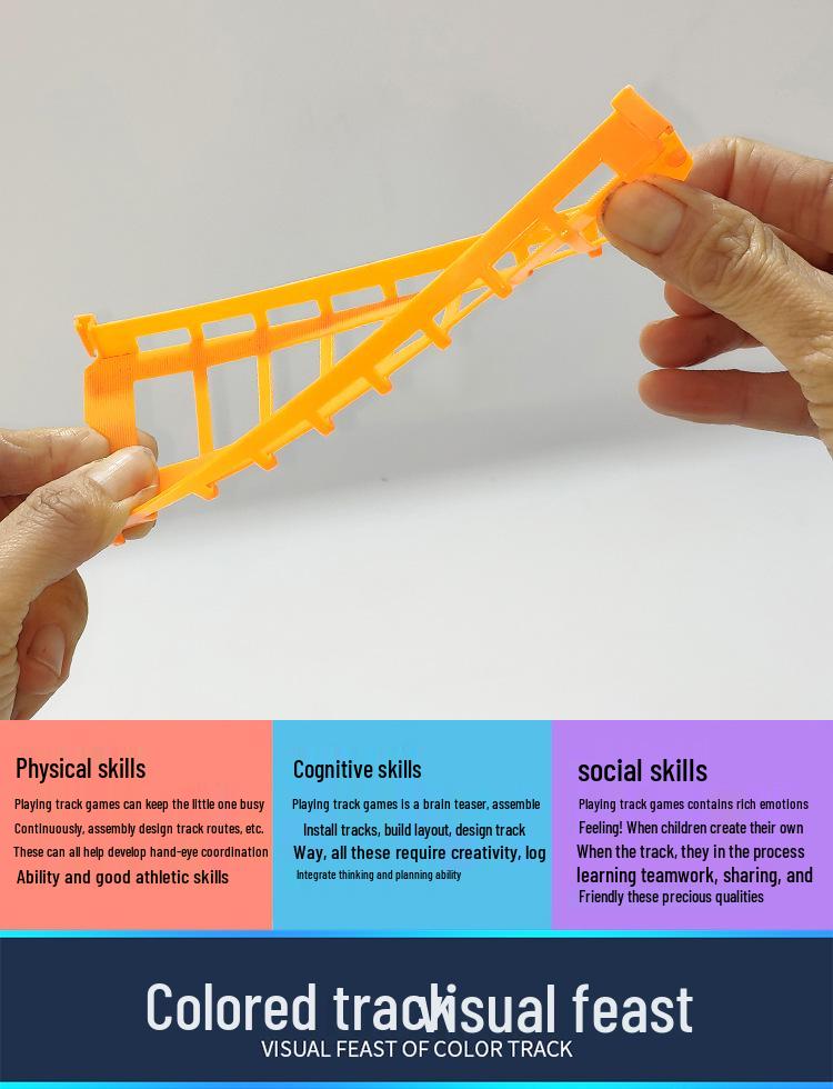 Seven-Layer Electric Train Track Toy: Educational Racing Car Assembly for Kids - Perfect Gift for Boys with Level-Crossing Feature