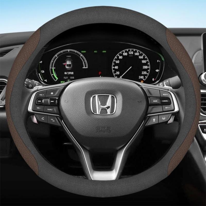 Per Honda CIVIC 2011 - 2015 2016 2017 Coprivolante per Auto Antiscivolo 11 colori Pelle 36cm Accessori Interni Auto