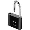 IPX4 Waterproof Smart Fingerprint Padlock Type-C Rechargeable Keyless Security Lock for House Gate Cabinet