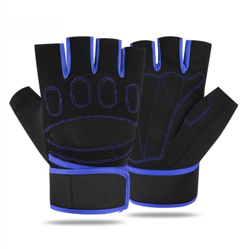 Coexistence Summer Breathable Anti-Slip Polyester Unisex Fingerless Workout Gloves with Wrist Support for Weight Lifting
