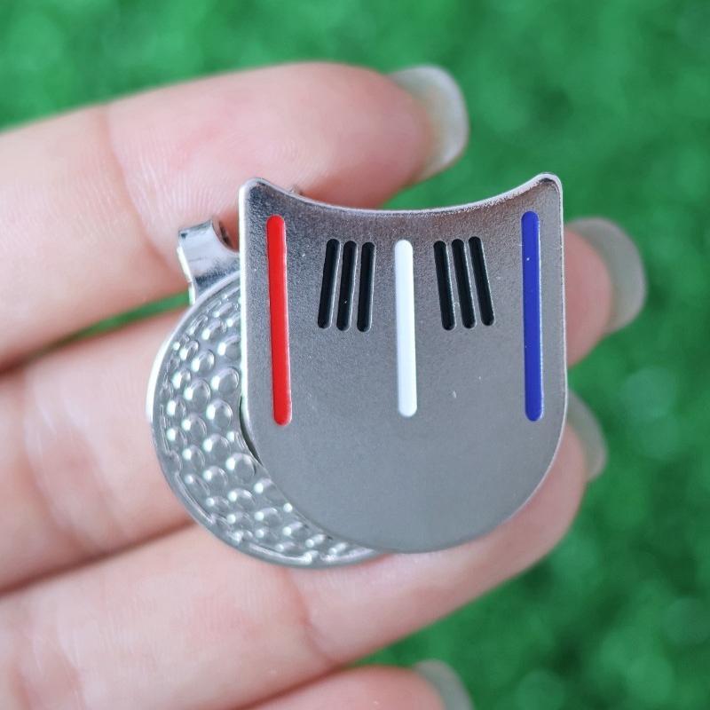 

Golf Ball Marker Cap Clip Universal Hat Fit Practical Putting Alignment Aiming Tool Hat Clip for Enhanced Golf Performance