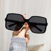 Brand Designer Fashion Oversized Sunglasses Women Plastic Female Big Frame Gradient Sun Glasses UV400  Mujer