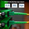 Cable Matters 6-Pack 10Gbps SC To SC APC Simplex OS2 Single Mode Fiber Optic Adapter, OS2 APC Fiber Coupler, Compatible with Verizon Fios and AT&T