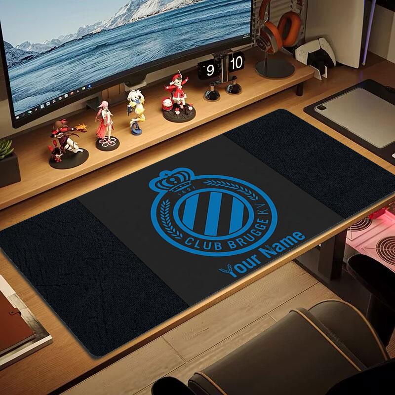 Club Brugge KV Custom Name Large Size Mouse Pad Large Gaming Table Cushion Non-slip Laptop Tablet Big Mousepad XXL Mat Mini PC Playmat With Lock Edge