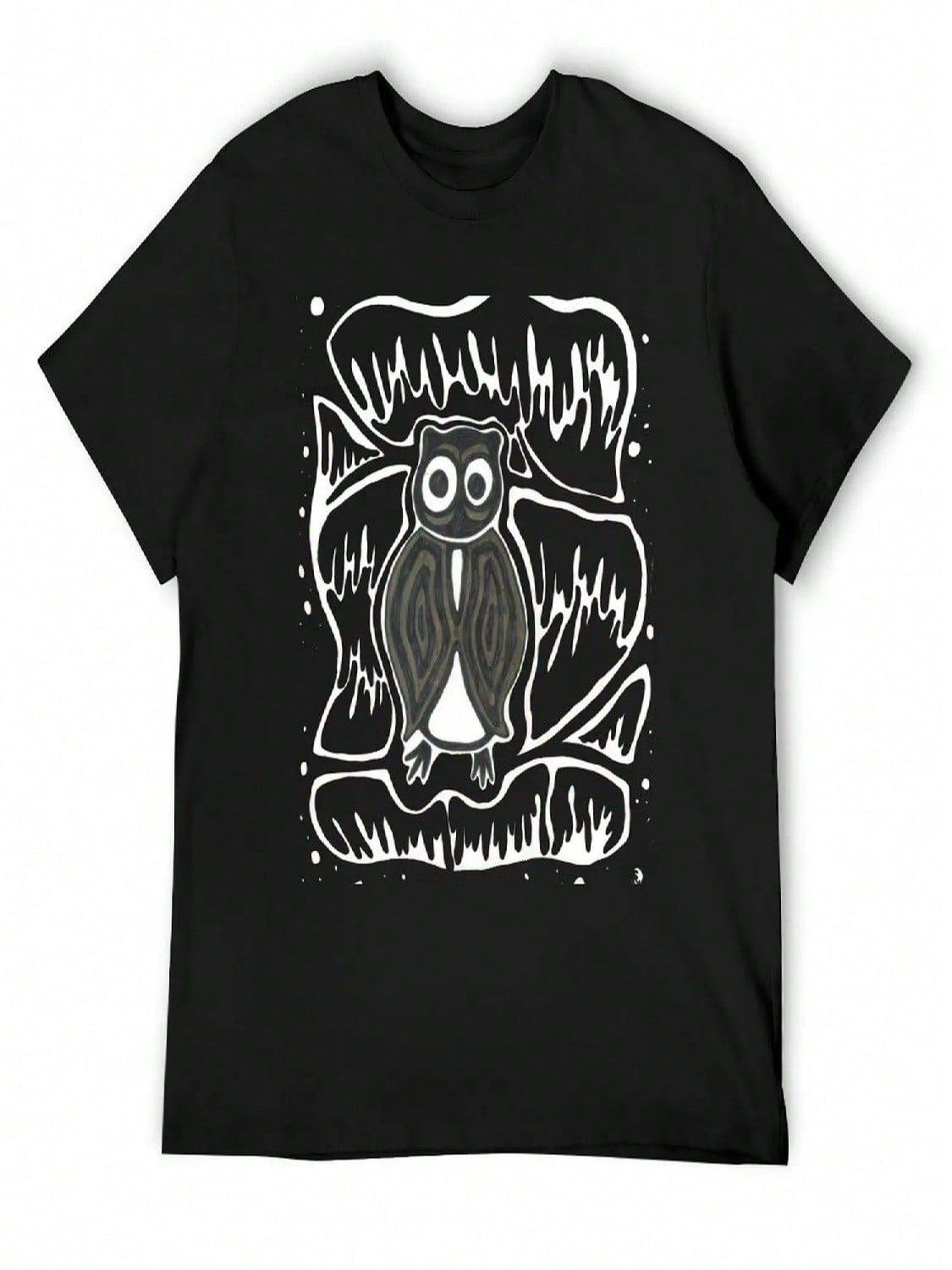 Brown Owl T-Shirt Graphic T Shirt Vintage Personalized T-Shirt Topping T Shirts For unisex Pack S разноцветный
