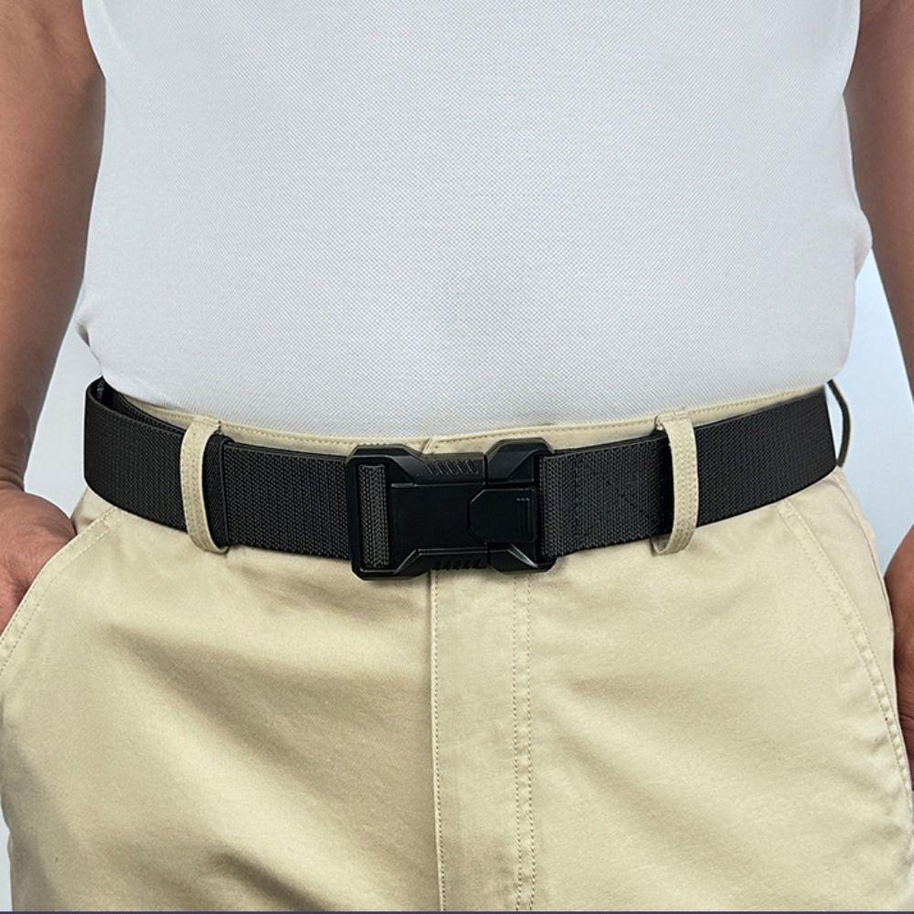 Zinc Zinc Alloy Buckle Canvas Belt Adjustable Jeans Waistband Casual Waist Belts  Belt Accessories