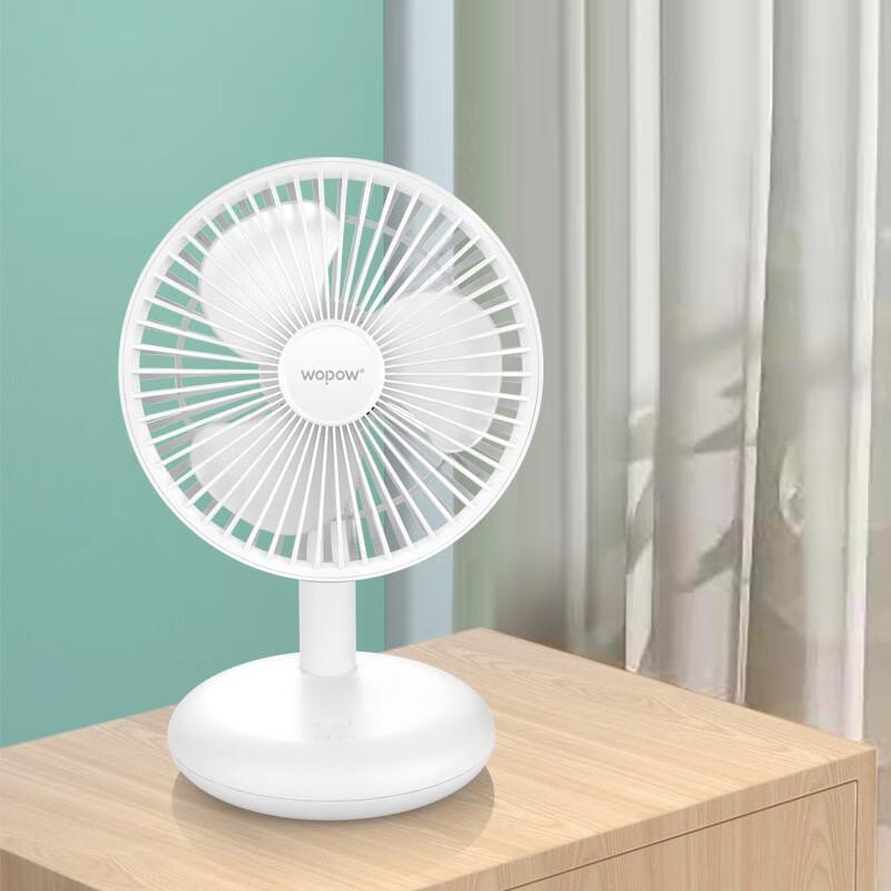 WOPOW FA17 Portable USB Rechargeable Desktop Silent Mini Fan